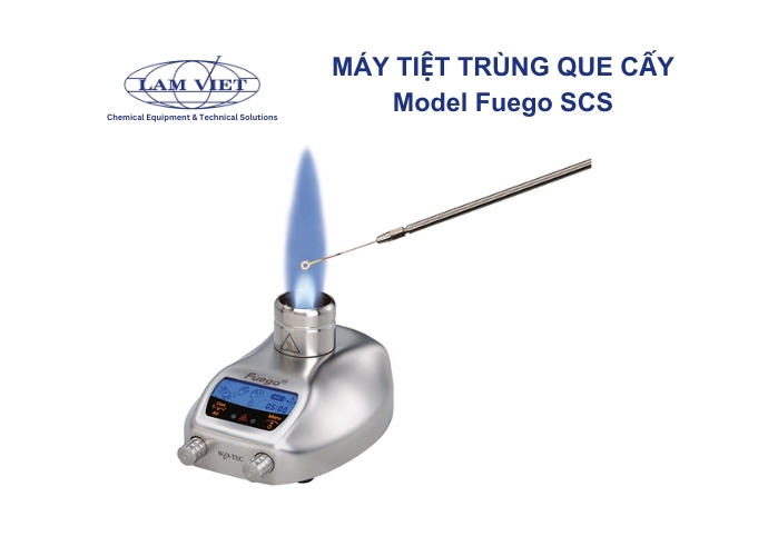 Đèn khí gas tiệt trùng que cấy model Fuego SCS  - den khi gas tiet trung que cay model fuego scs 