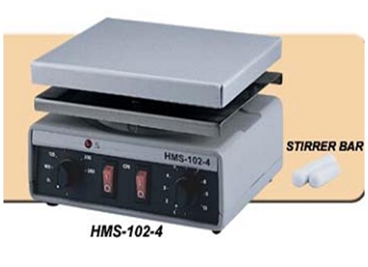 Heating magnetic stirrer HMS-102-4 - heating magnetic stirrer hms-102-4