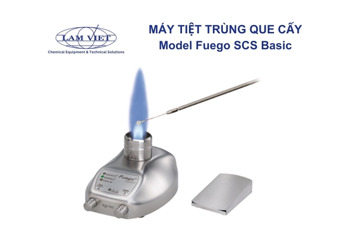 Đèn khí gas an toàn tiệt trùng que cấy model Fuego Basic - den khi gas an toan tiet trung que cay model fuego basic