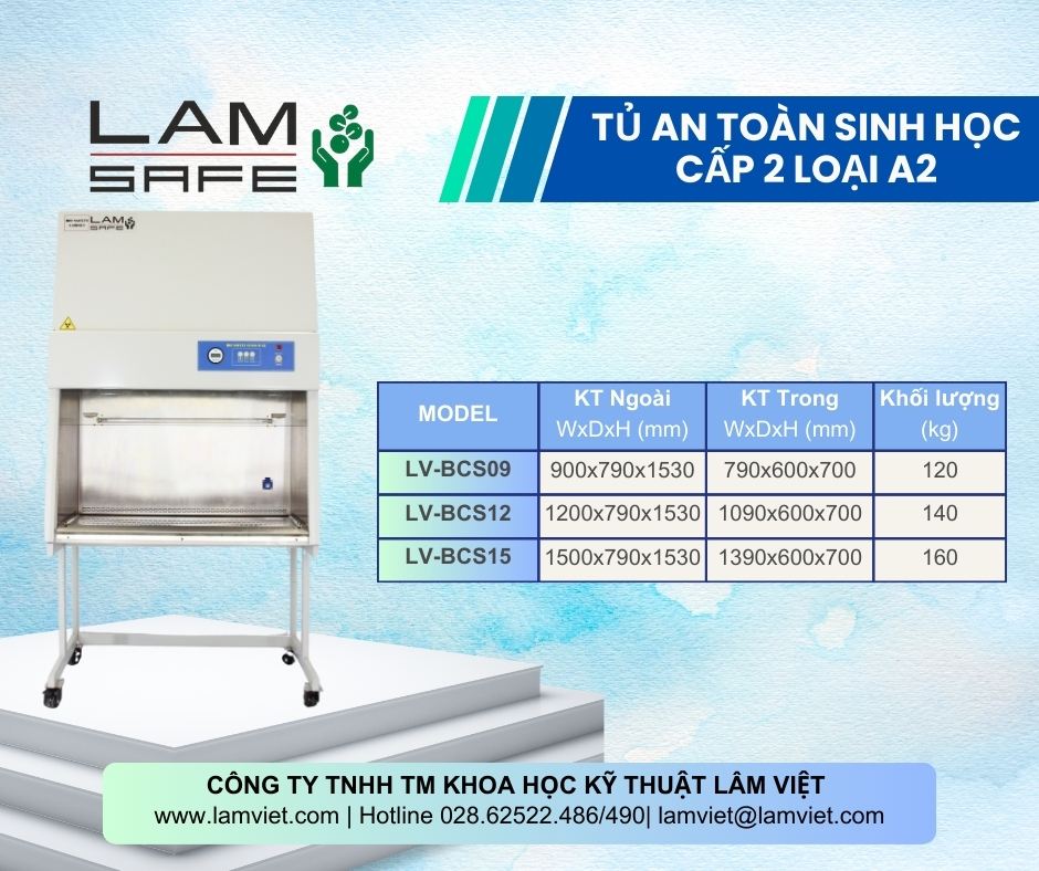 Dòng tủ An toàn Sinh học cấp 2 loại B2 Lamsafe Dòng tủ An toàn Sinh học cấp 2 loại B2 Lamsafe