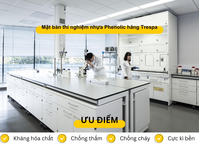 Ưu điểm của tấm phenolic khi làm mặt bàn thí nghiệm Ưu điểm của tấm phenolic khi làm mặt bàn thí nghiệm